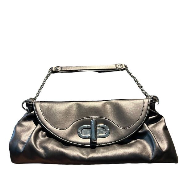 Daisy Fuentes NWOT bronze handbag with silver details - Picture 1 of 7